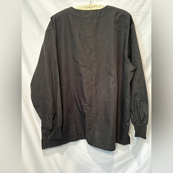 Black Natural Uniforms Scrub Jacket. Size XL. - Picture 2 of 5